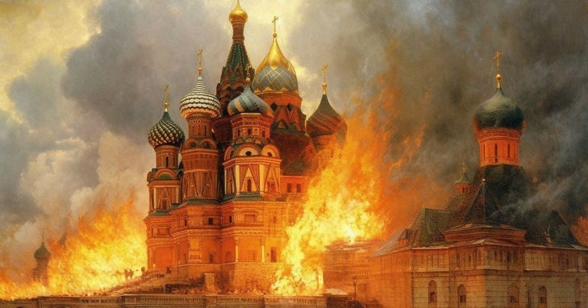 "Кремль палає", Лоуренс Альма-Тадема. Джерело: @krides / Twitter