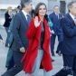 У штанах-кльош і червоному пальті: стильна королева Летиція відвідала саміт у Мадриді