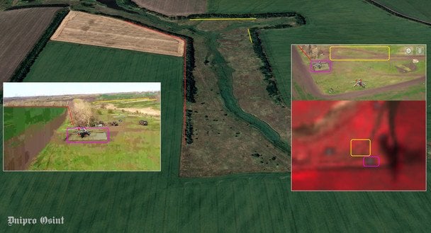 Место поражения российских Ми-17 и Ми-28 в Воронежской области