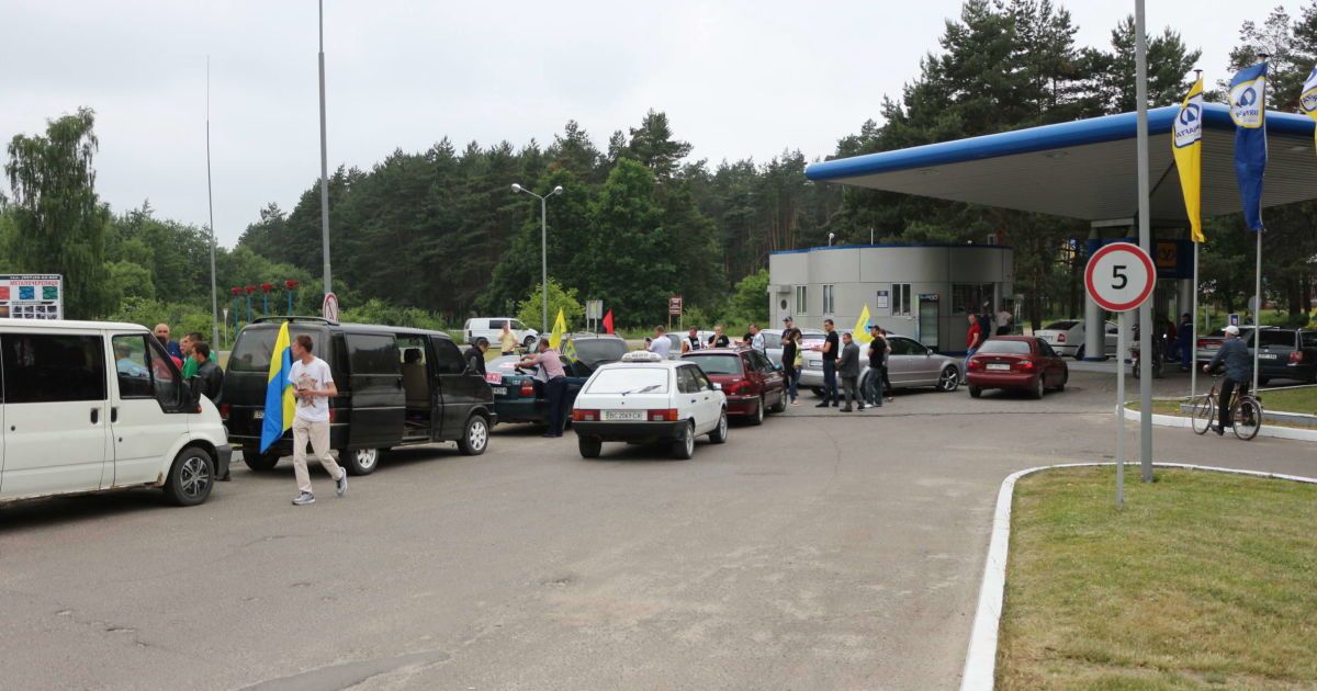 АЗС, яку погрожували підірвати, фото / Yavir.net