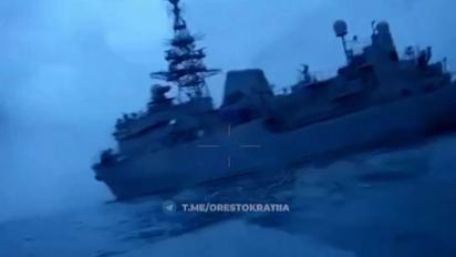 У Чорному морі зазнав ушкоджень розвідувальний корабель РФ "Іван Хурс", є поранені
