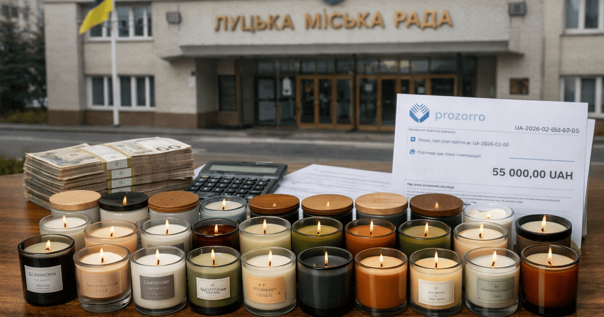 Луцька міськрада провела закупівлю свічок на 55 тис. грн