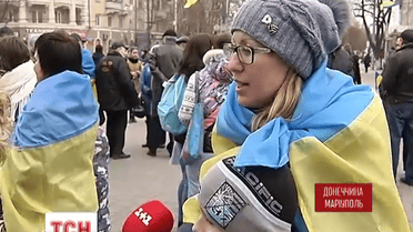 У Маріуполі пройшов антипутінський мітинг