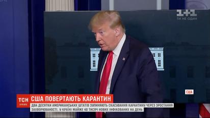 20 штатів Америки припиняють вихід з карантину через велику кількість інфікованих COVID-19