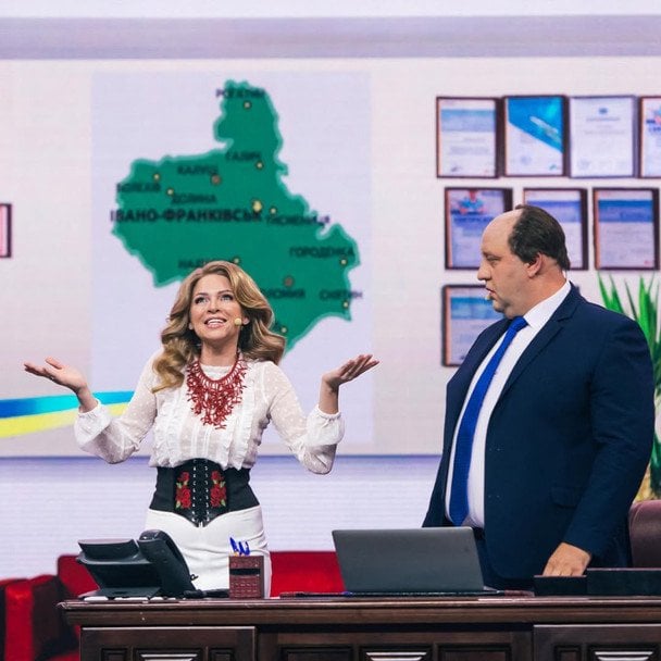 Яна Глущенко під час знімань "Дизель шоу" / © instagram.com/yamo4ka
