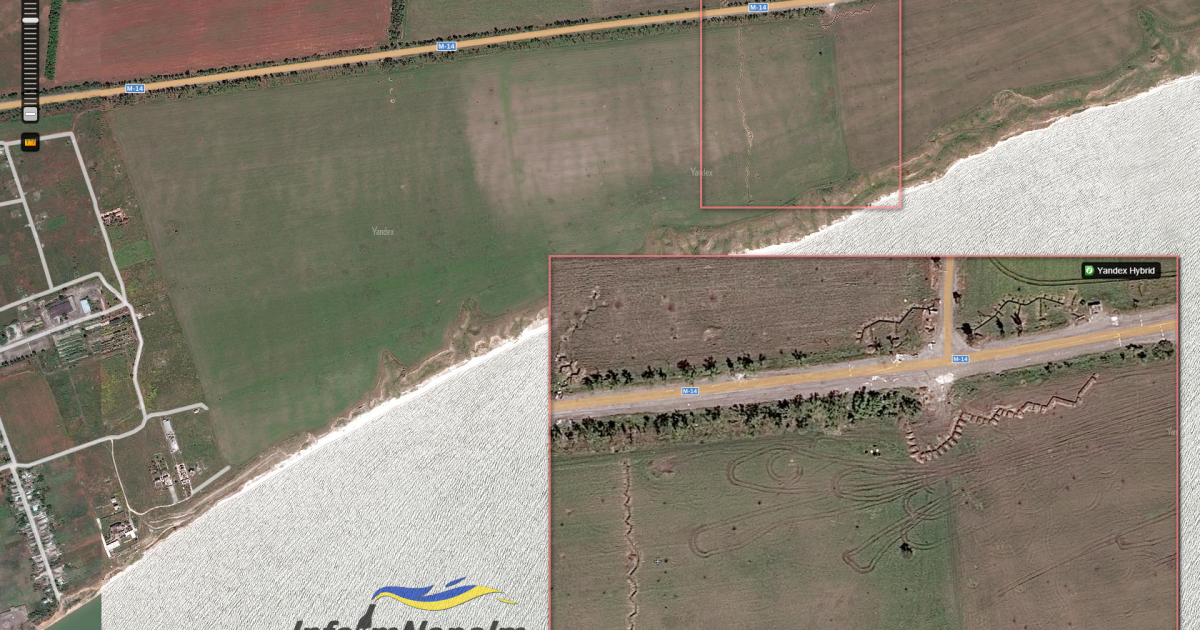 Позиції окупаційних військ Росії за півкілометра від крайніх будинків у Широкиному / © InformNapalm
