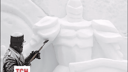 Снежная скульптура попала в Книгу рекордов Украины