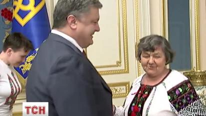 Самая первая встреча Савченко с Порошенко в Администрации