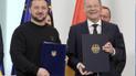 Президент України Володимир Зеленський та канцлер Німеччини Олаф Шольц