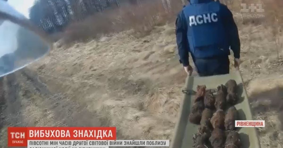 На Ровенщине спасатели обнаружили десятки мин возле железнодорожных путей