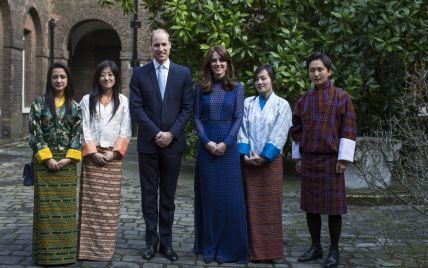 Герцогиня Кембриджская и принц Уильям организовали прием для студентов из Индии и Бутана