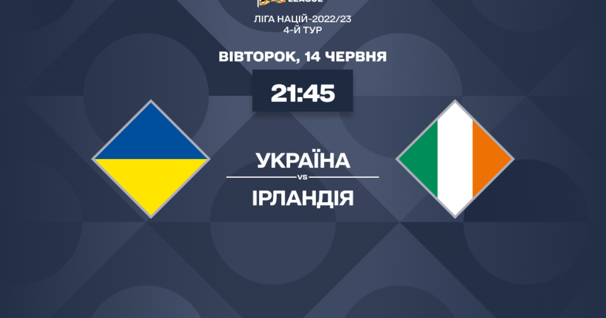 Украина – Ирландия - 1:1: онлайн-трансляция матча Лиги наций