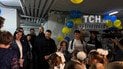 Владимир Зеленский в лицее Киевской области. ФОТО: ТСН