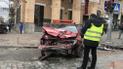 У центрі Києва внаслідок ДТП два легковики винесло на тротуар
