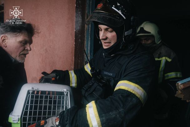 Атака по Киеву 7 февраля Фото: ГСЧС