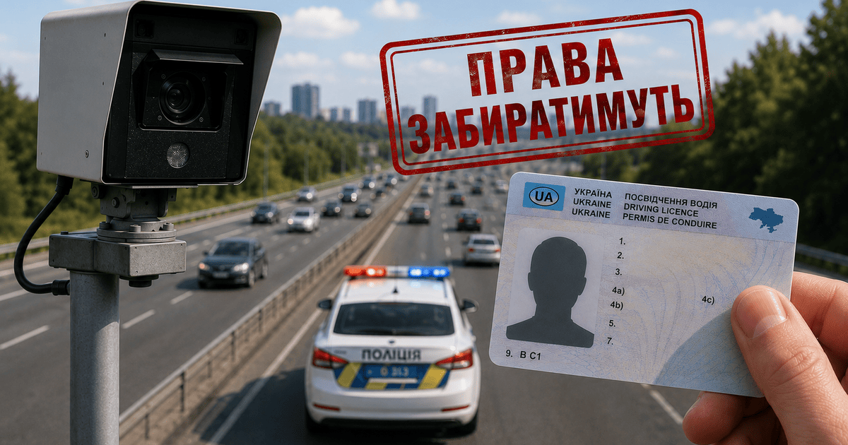 В Україні пропонують забирати водійські права за перевищення ліміту штрафних балів