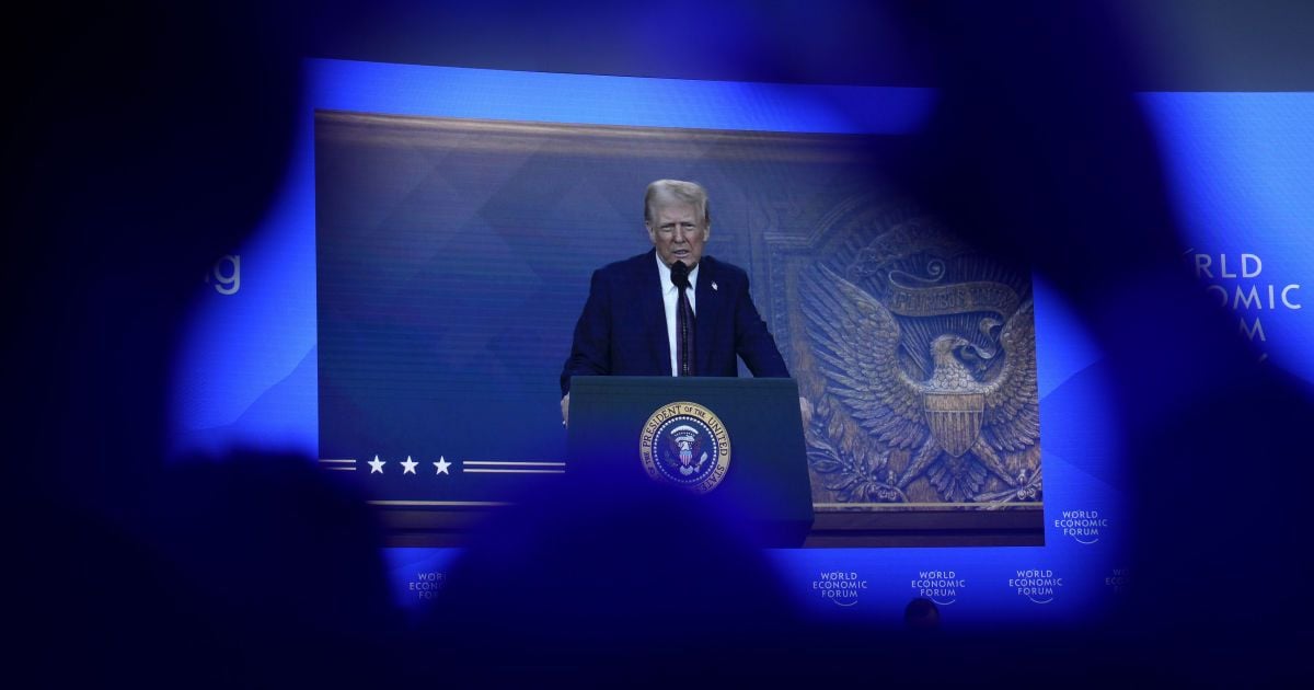 Президент США Дональд Трамп в Давосе