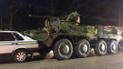 У Києві некерований БТР протаранив автомобіль військової інспекції