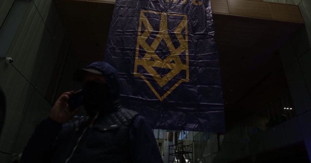Націоналісти зайняли вертолітний майданчик_4 / © Національний корпус