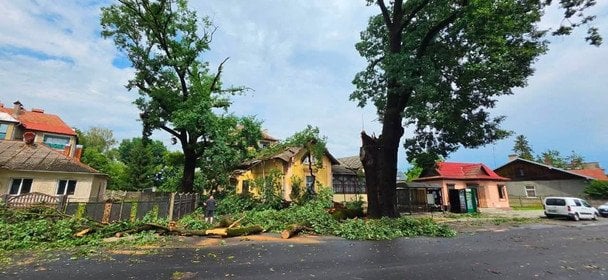 Наслідки негоди у Коломиї: ліквідація триває / © ДСНС