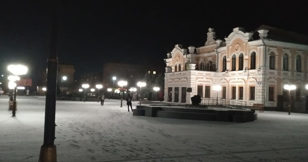 перший сніг у Прилуках
