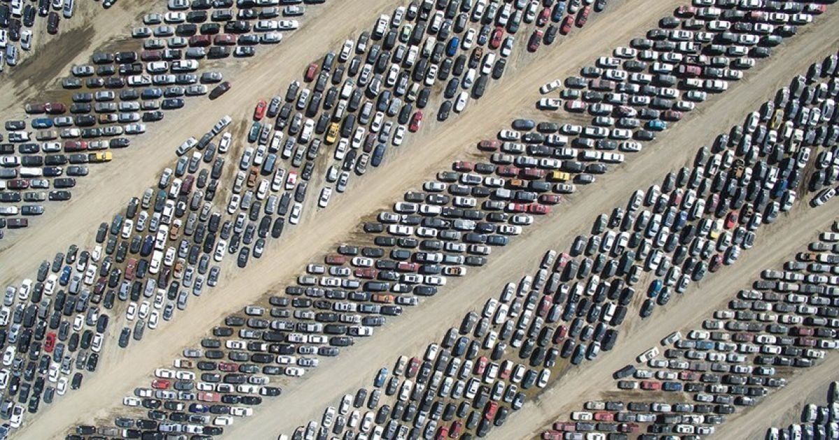 Автостоянка. / © Sky Pixel