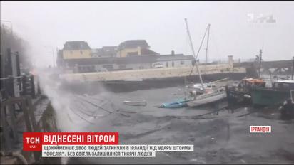 Сотни тысяч домов в Ирландии остались без света из-за разрушительного шторма "Офелия"