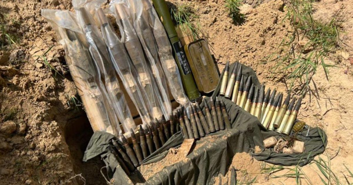 На Чернігівщині знайшли схрон з боєприпасами російських окупантів
