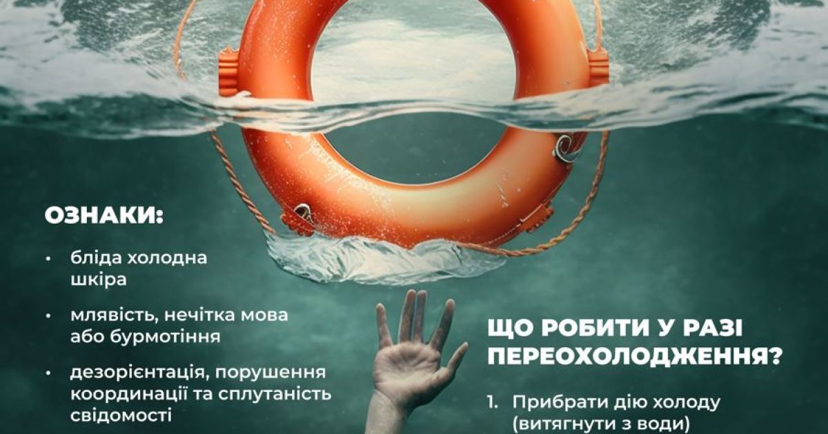 Первая помощь при переохлаждении в воде Фото: Минздрав