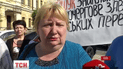 Матери украинских пленных устроили акцию протеста под Министерством иностранных дел