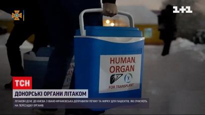 В Киев самолетом доставили печень и почку для пересадки пациентам | Новости Украины