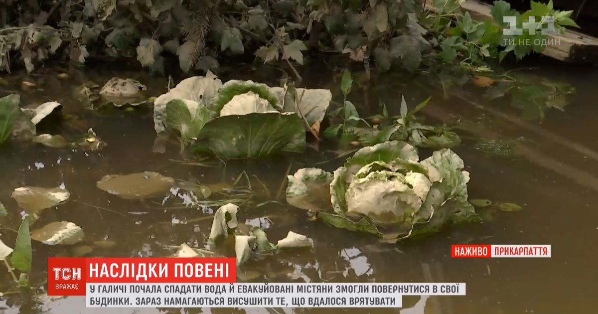 На Прикарпатье вода постепенно спадает