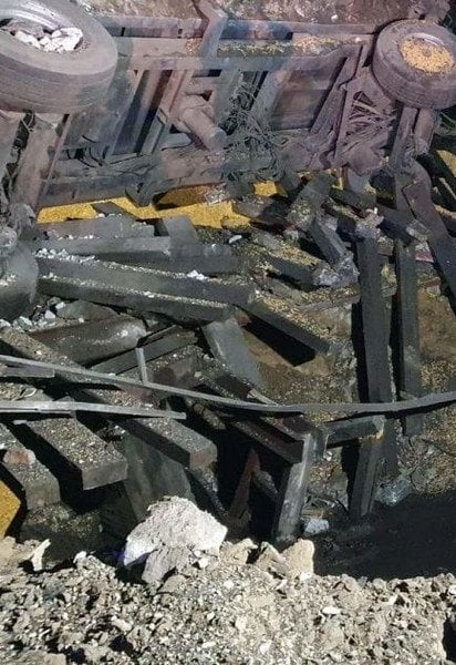 Місце падіння ракети у селі Пшеводув