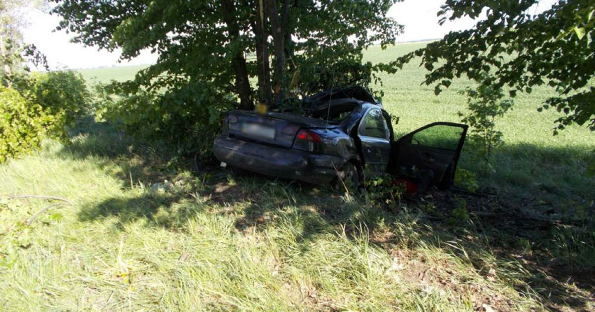 На Черниговщине авто вылетело с дороги и врезалось в дерево, погибли супруги с младенцем