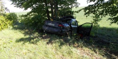 На Чернігівщині авто вилетіло з дороги і врізалось у дерево, загинуло подружжя з немовлям