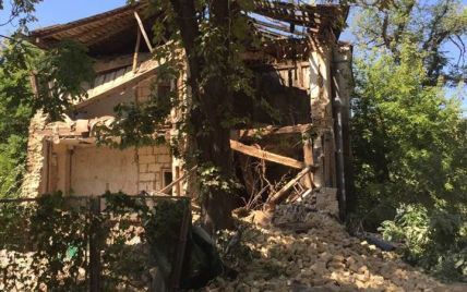 В Киеве среди бела дня обвалился дом