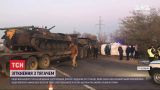 В Одесской области столкнулись тягач с военной техникой и пассажирский автобус