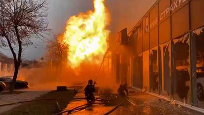 Зеленський показав наслідки ракетного удару по Україні