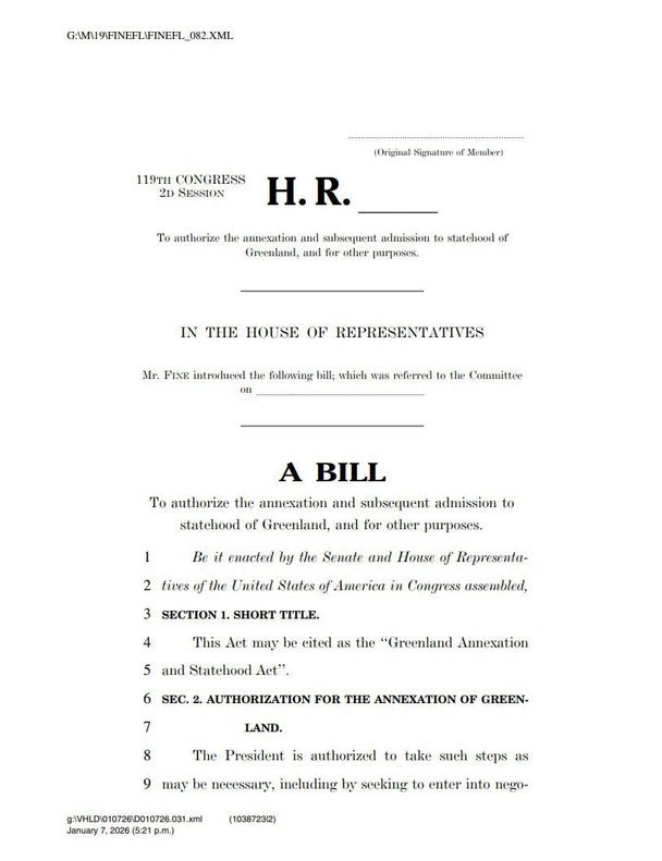 До Конгресу США внесли законопроєкт про анексію Гренландії / © Фото з відкритих джерел