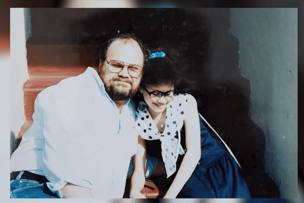 Меган із батьком Томасом