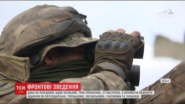 Боевики 37 раз открыли огонь вдоль всей линии разграничения