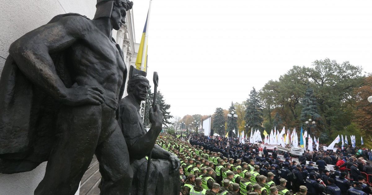 силовики в урядовому кварталі_3 / © УНИАН
