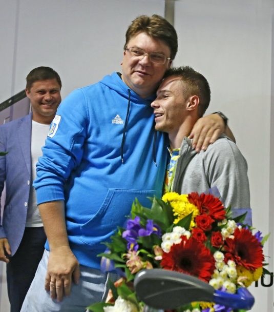 Ігор Жданов з олімпійським чемпіоном Олегом Верняєвим / © УНІАН