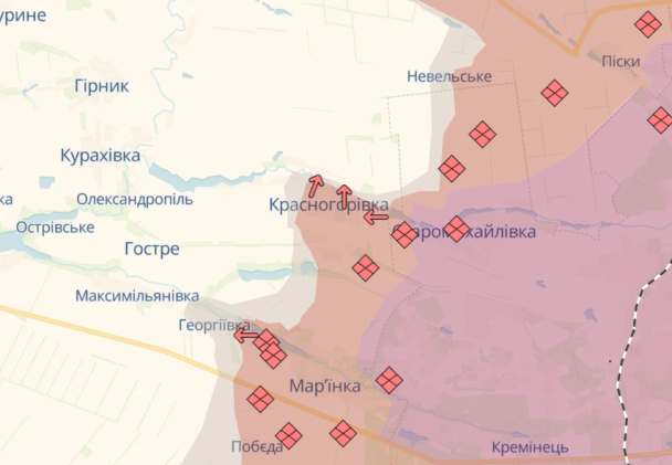 Красногоровка/Фото: DeepState