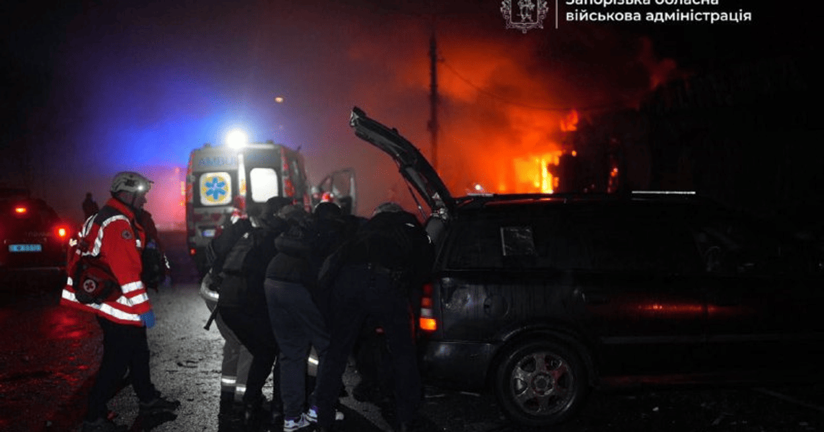 Наслідки ворожої атаки по Запоріжжю