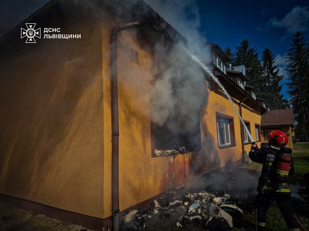 Пожар во Львовской области