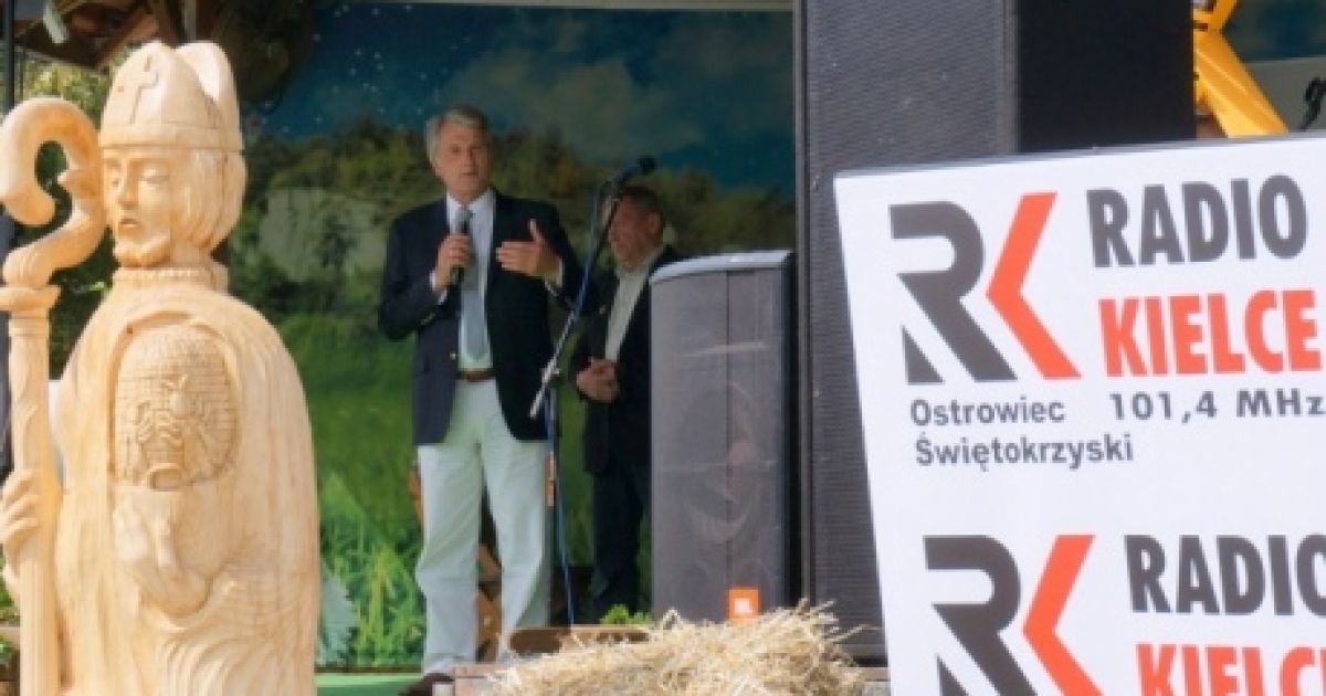 Виктор Ющенко на празднике пчелы в Польше / © Gazeta.pl