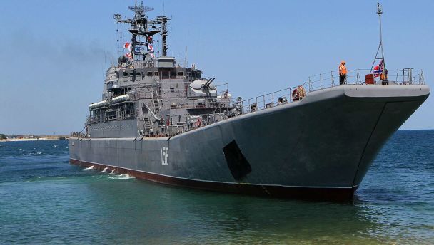 У Криму уразили великий десантний корабель