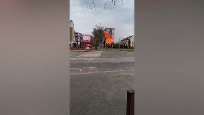 Російський дрон вдарив по багатоповерхівці під Києвом