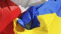 Прапори України і Польщі.